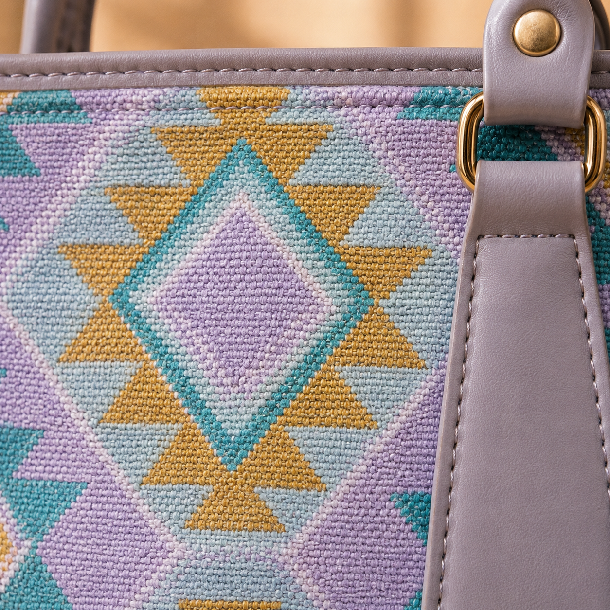 Lavender Aztec Tote