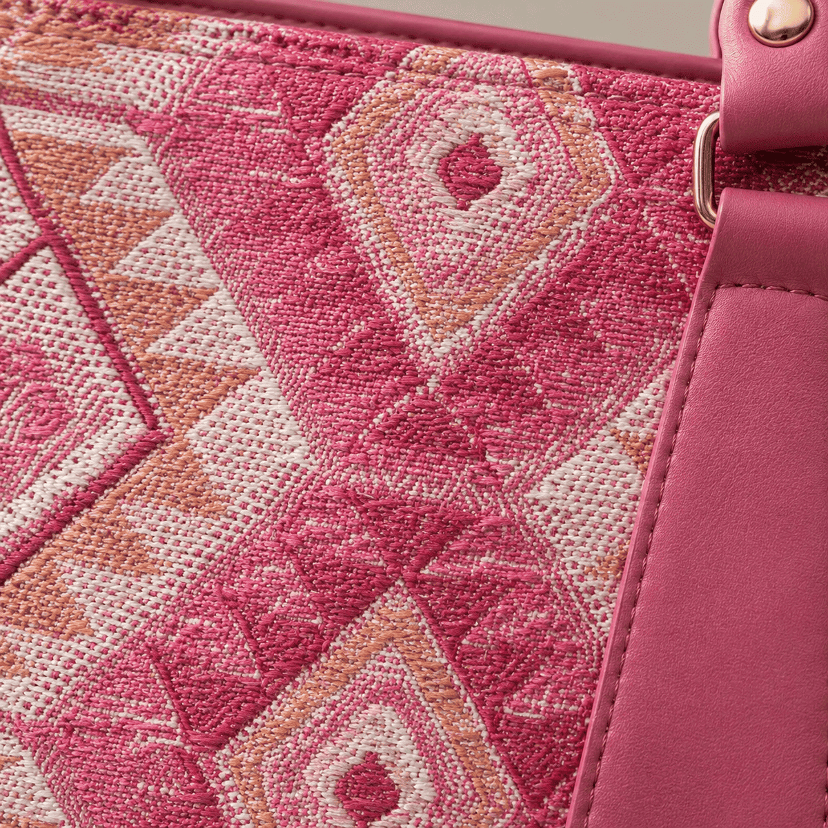 Pink Aztec Tote - PearMuse