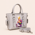 Grey Graphic Tote Bag