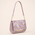 Lavender Marble Shoulder Bag