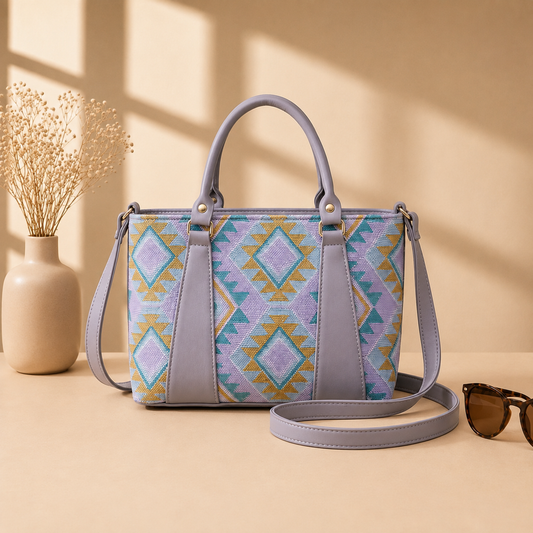 Lavender Aztec Tote