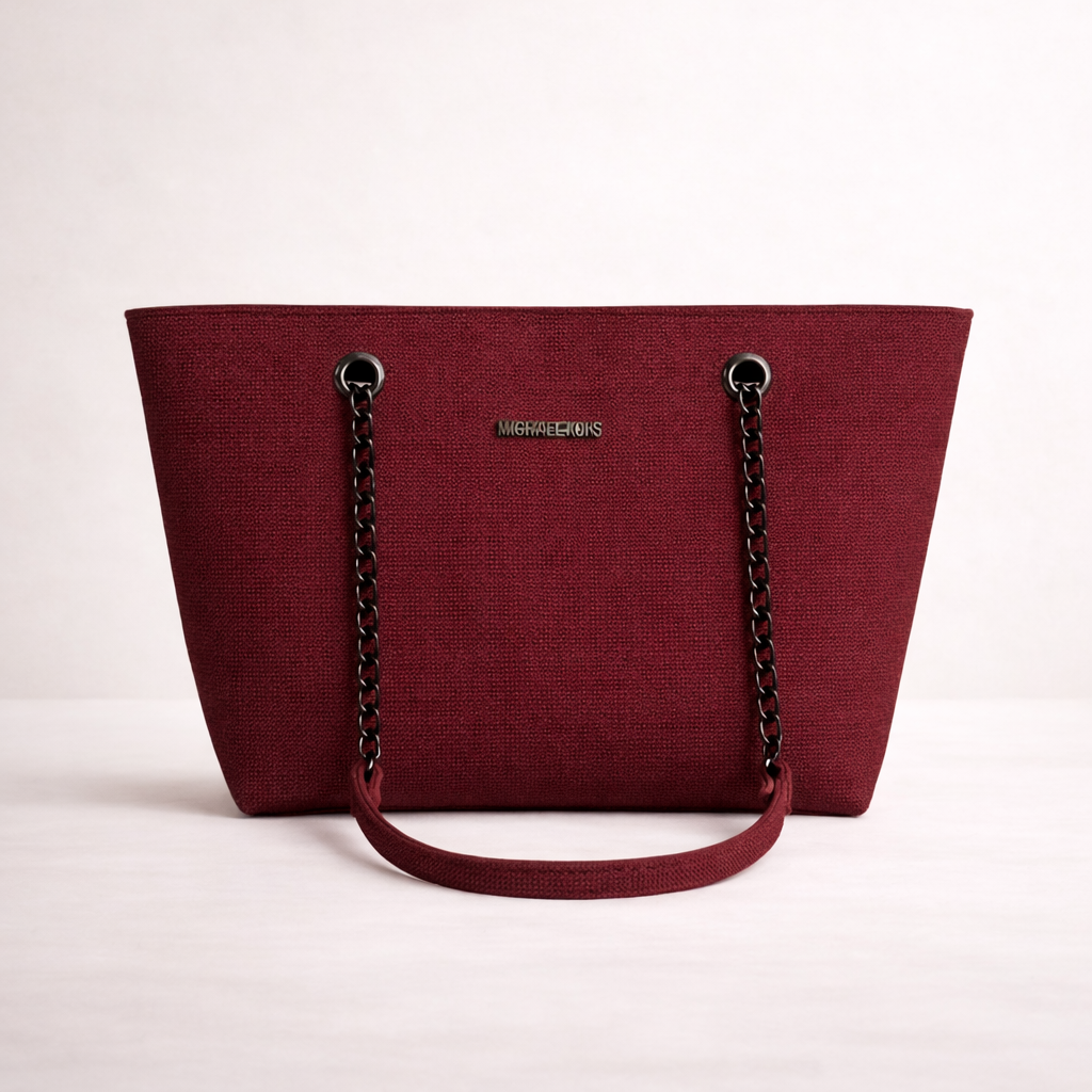 Maroon Chain Tote