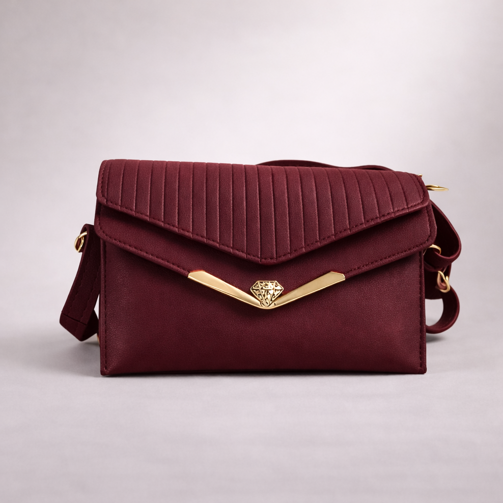 Burgundy Edge Crossbody