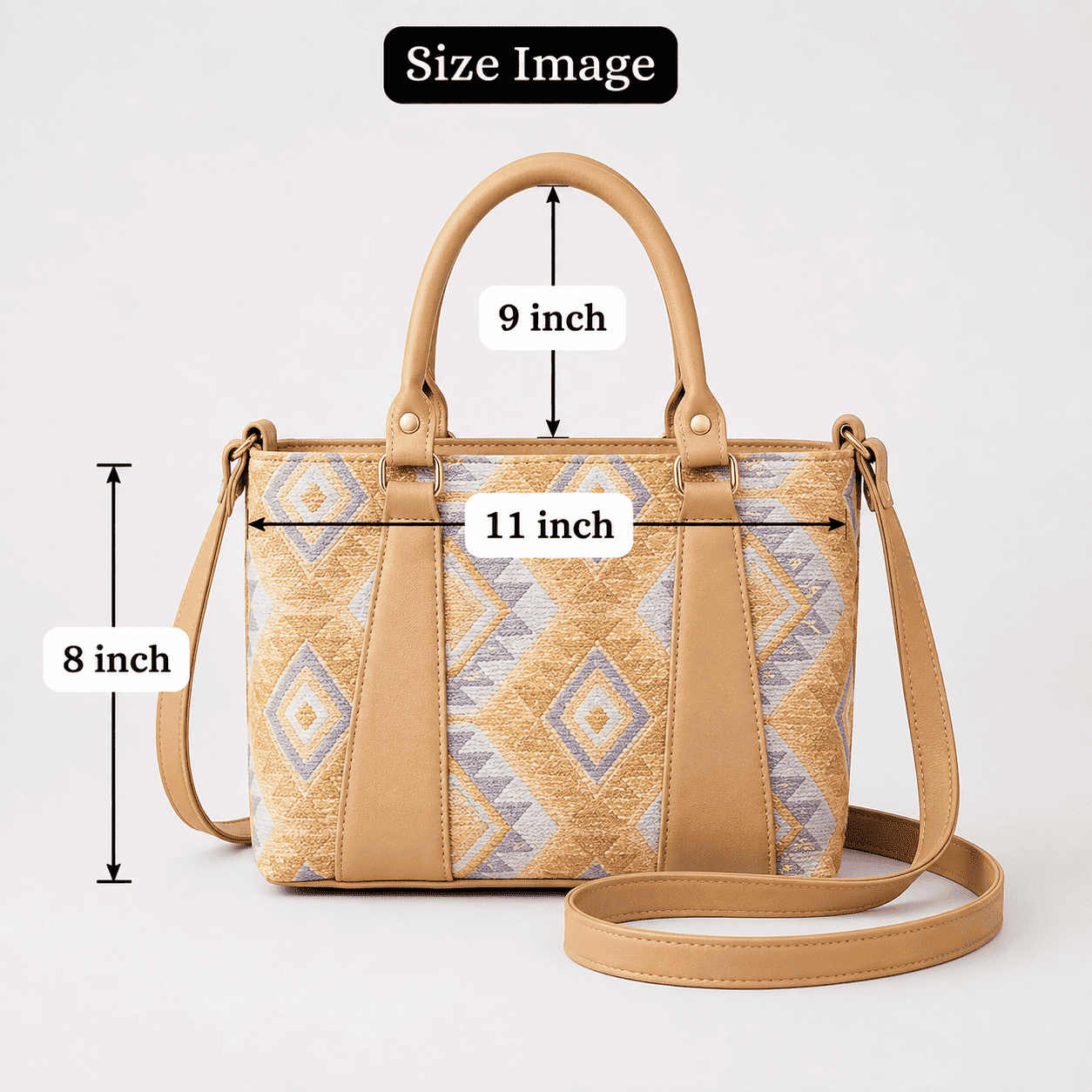 Sand Aztec Tote