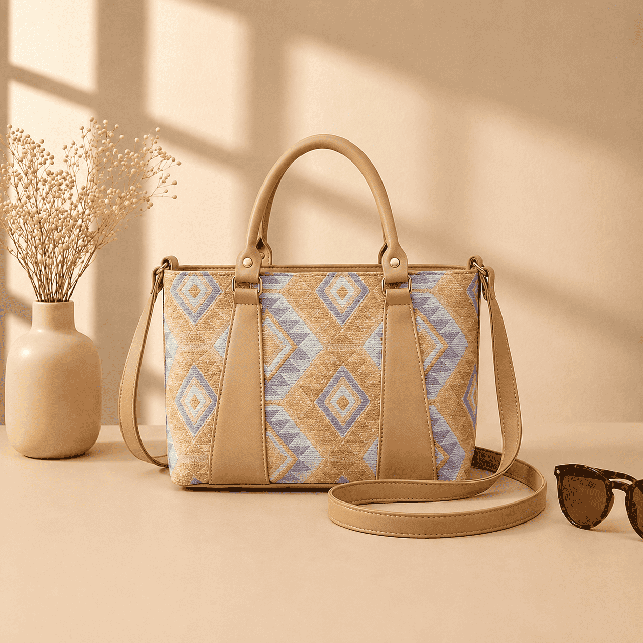 Sand Aztec Tote