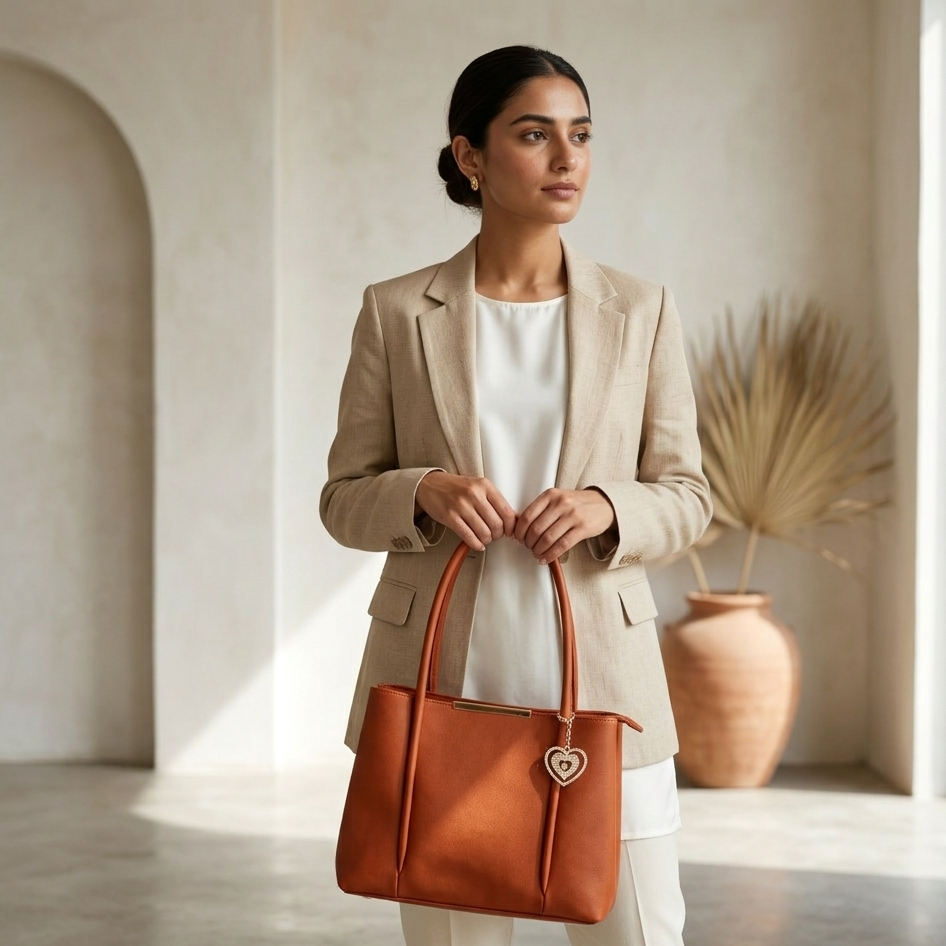 Rust Charm Tote