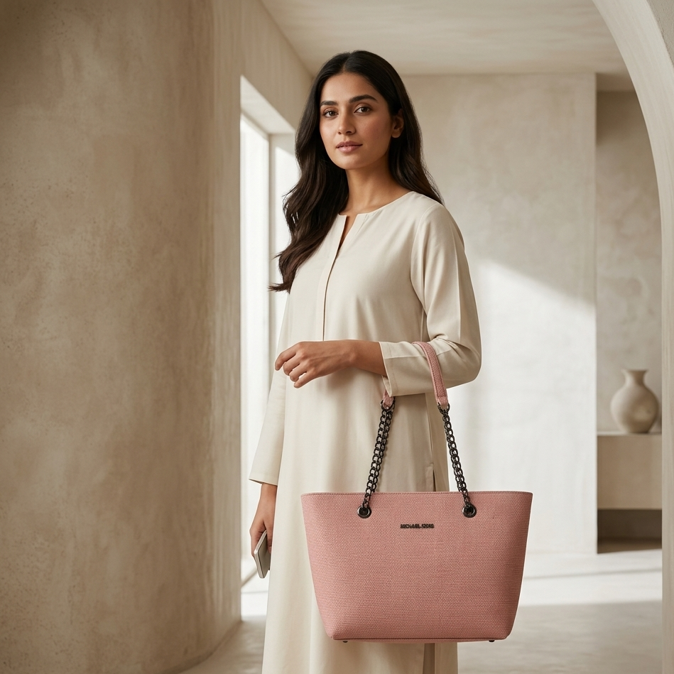 Blush Chain Tote