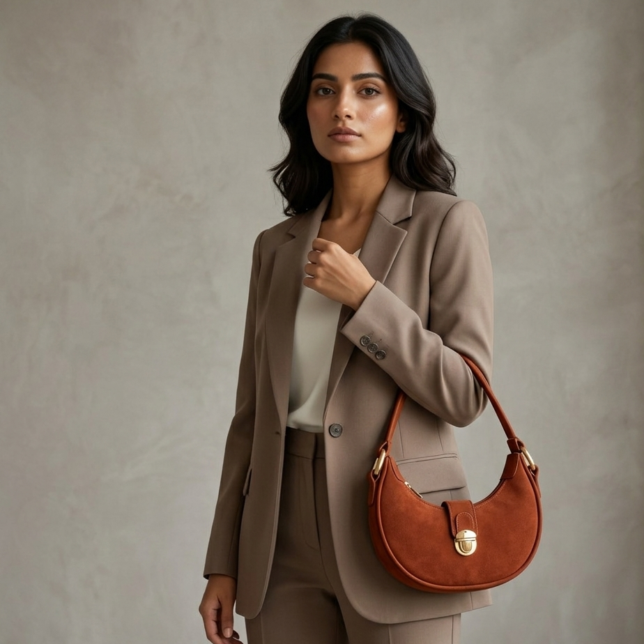 Rust Lock Shoulder Bag