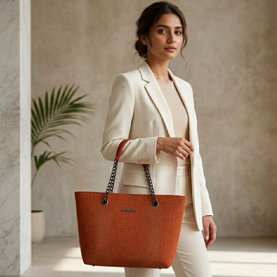 Rust Chain Tote