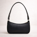 Jet Black Curve Shoulder Bag