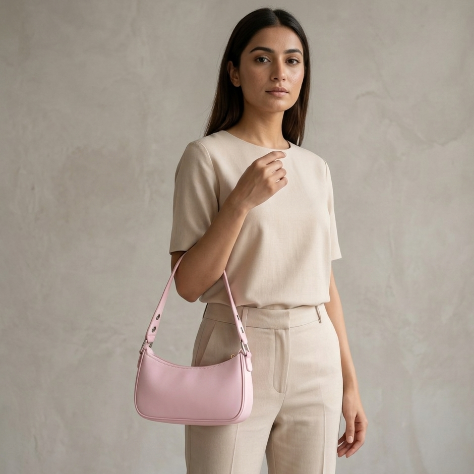 Blush Pink Shoulder Bag