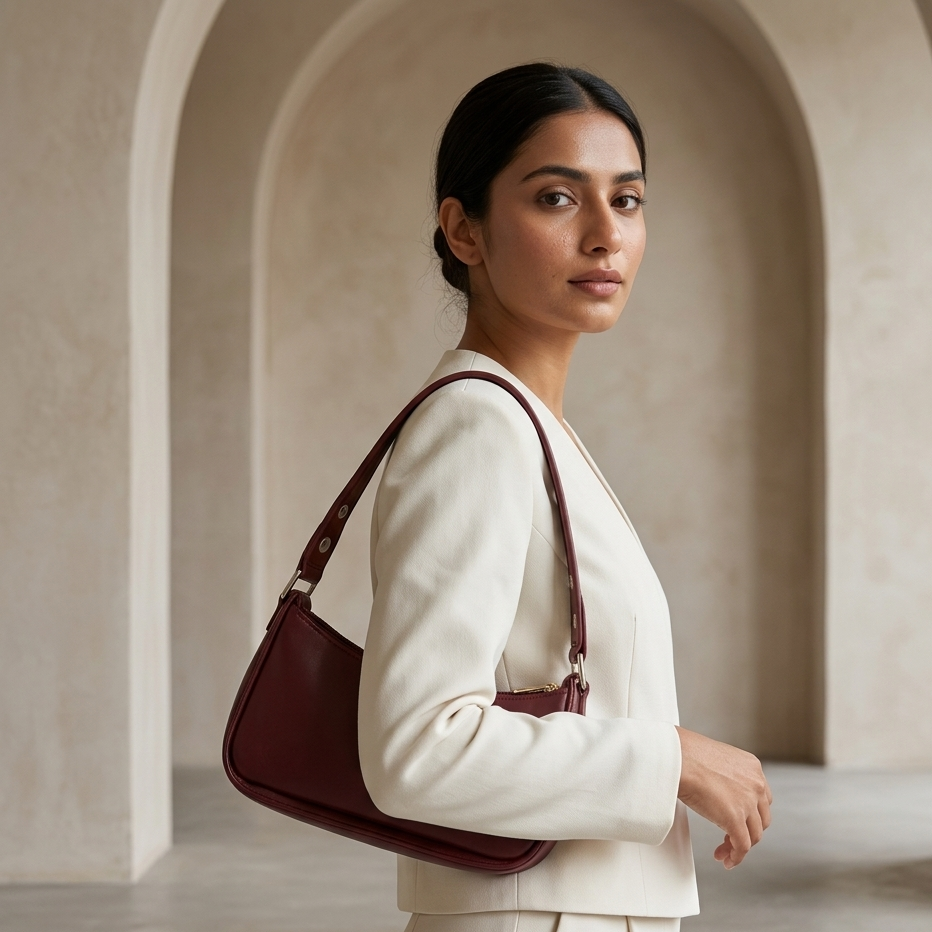Burgundy Shoulder Bag