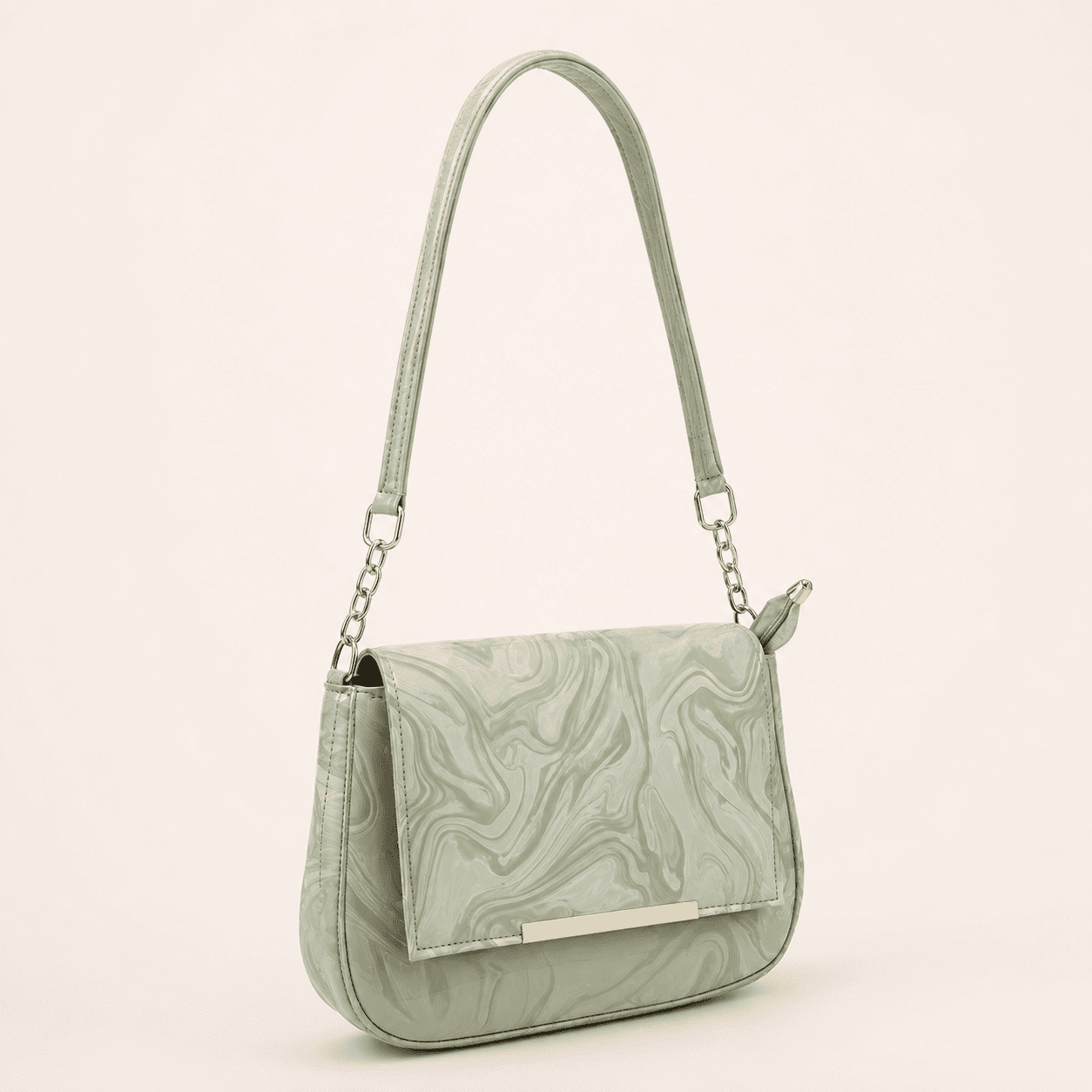 Green Marble Shoulder Bag - PearMuse