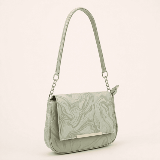 Green Marble Shoulder Bag - PearMuse