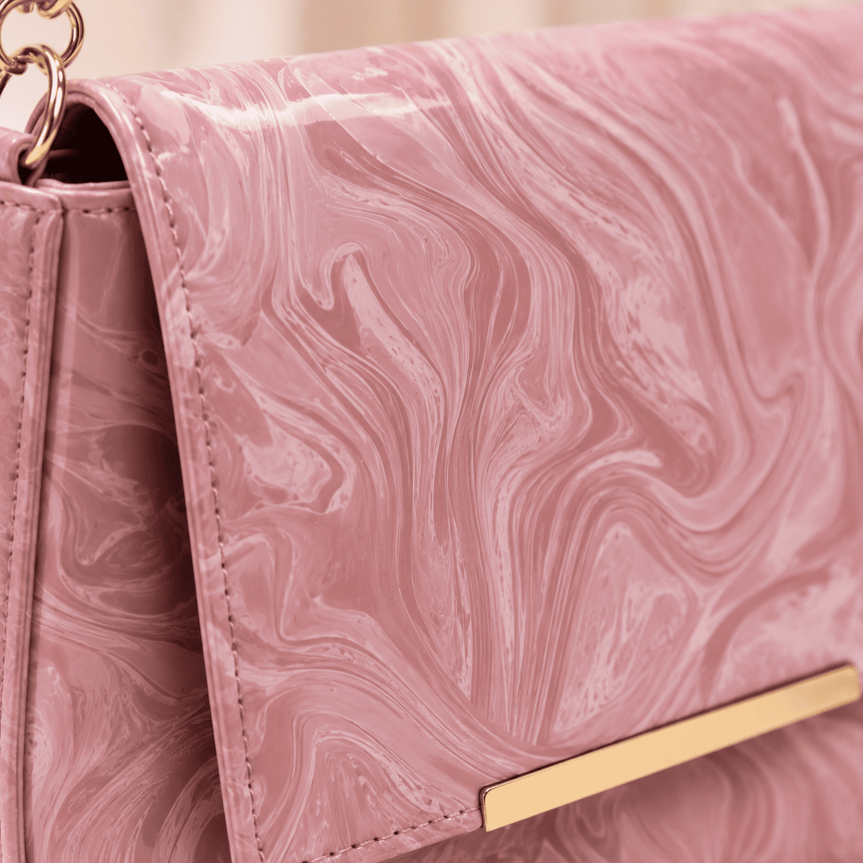 Pink Marble Shoulder Bag - PearMuse
